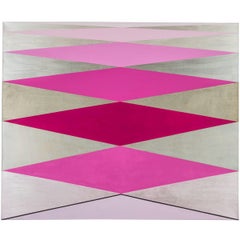 Pintura "Amor" 2012 Acrílico moderno geométrico sobre lienzo por Cecilia Setterdahl