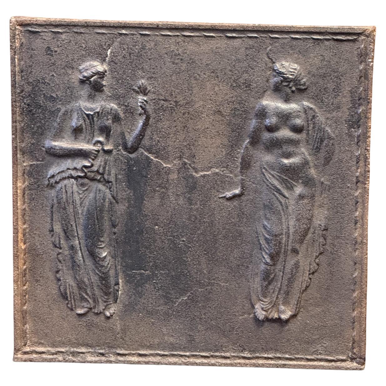 Plaque de cheminée néoclassique, France, début du 19e siècle en vente