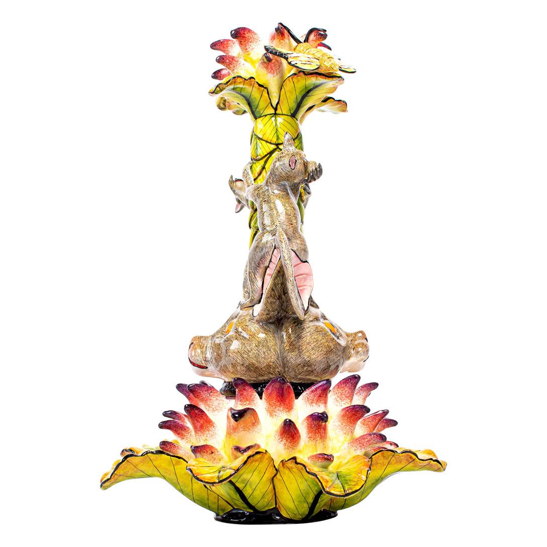 Love Art Candelabros de cerámica Bushbaby Hand Made in South Africa Siglo XXI y contemporáneo en venta