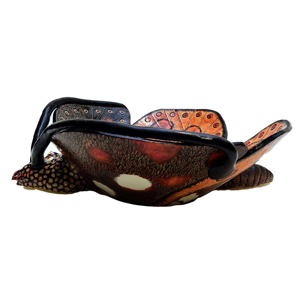 Love Art Ceramics Butterfly Bowl, hand made in South Africa In Excellent Condition In North Miami, FL