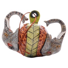Ceramica Love Art Elephant Ornament, realizzata a mano in Sudafrica