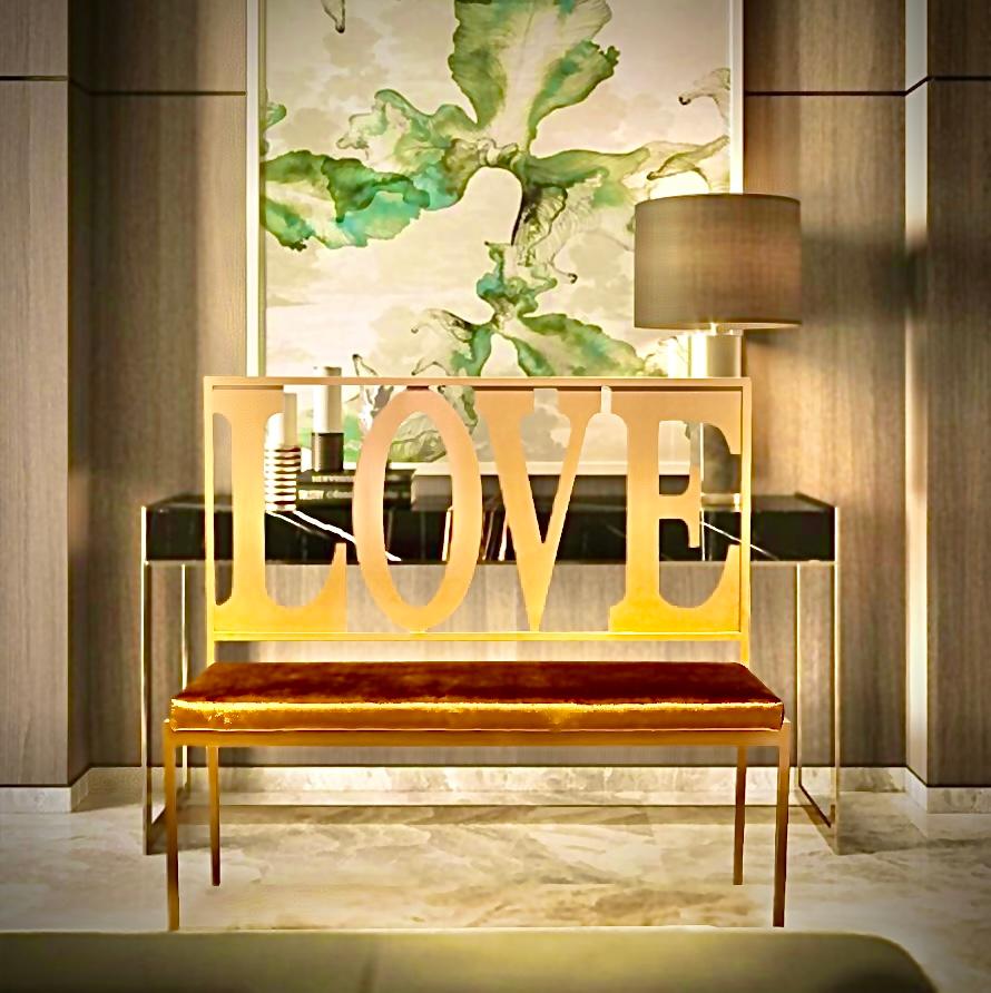 Banc Love de Giulia Maria Ligresti Neuf - En vente à Geneve, CH