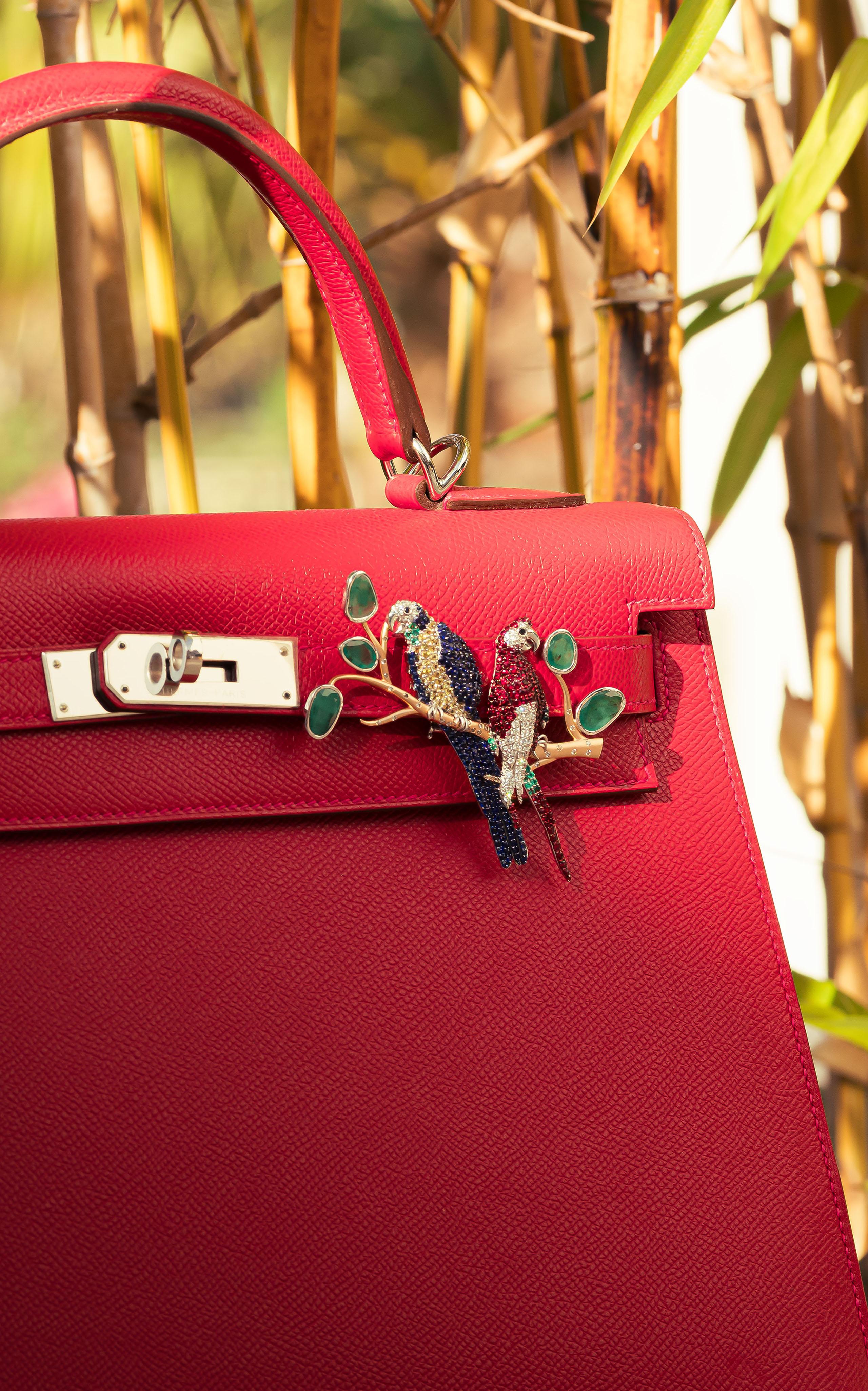 Round Cut Love Birds Customized Bag Bijoux For Sale
