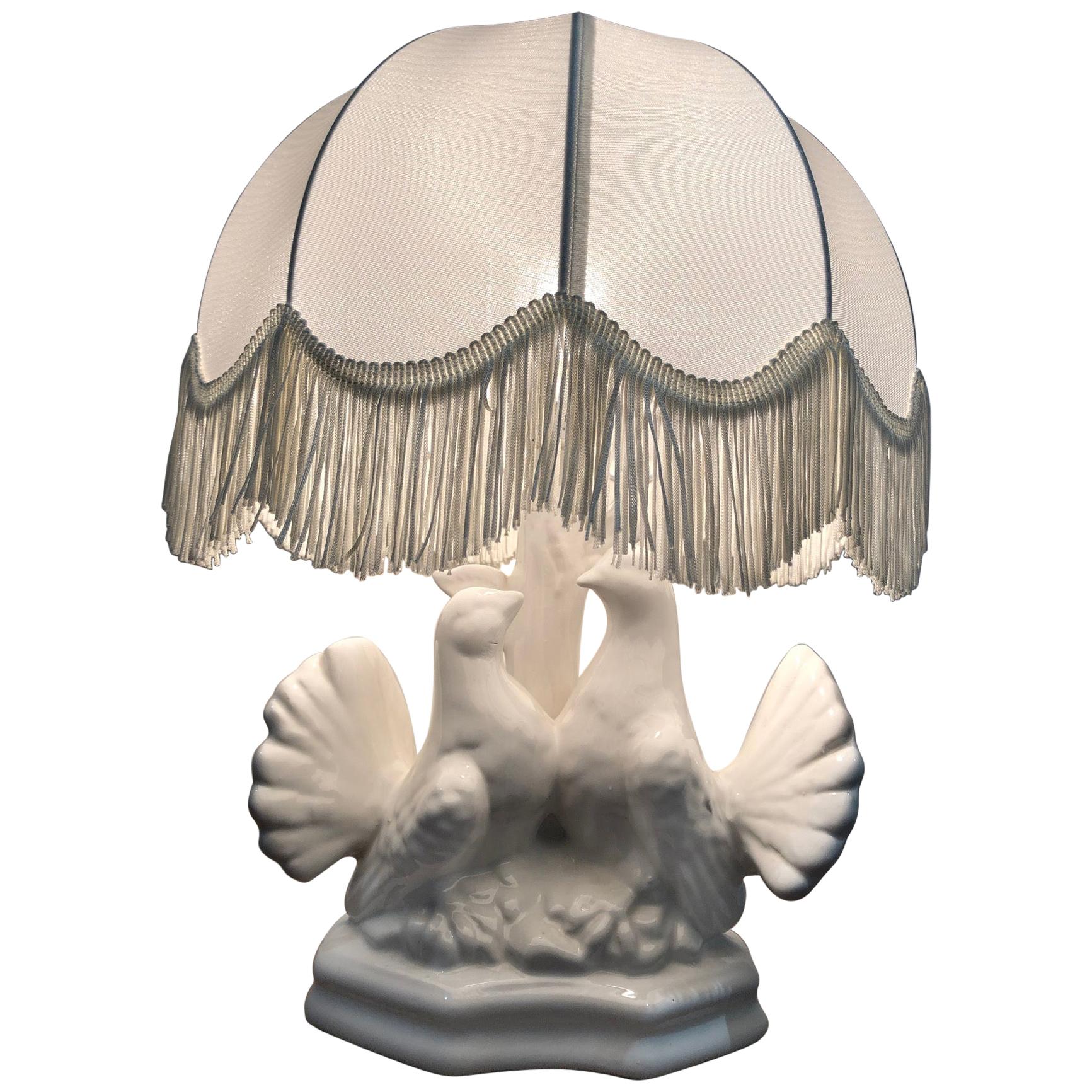 Love Birds Table Lamp For Sale