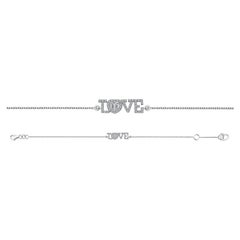 Love Bracelet .23 Carat Baguette Diamonds 18K Available Rose Yellow White Gold
