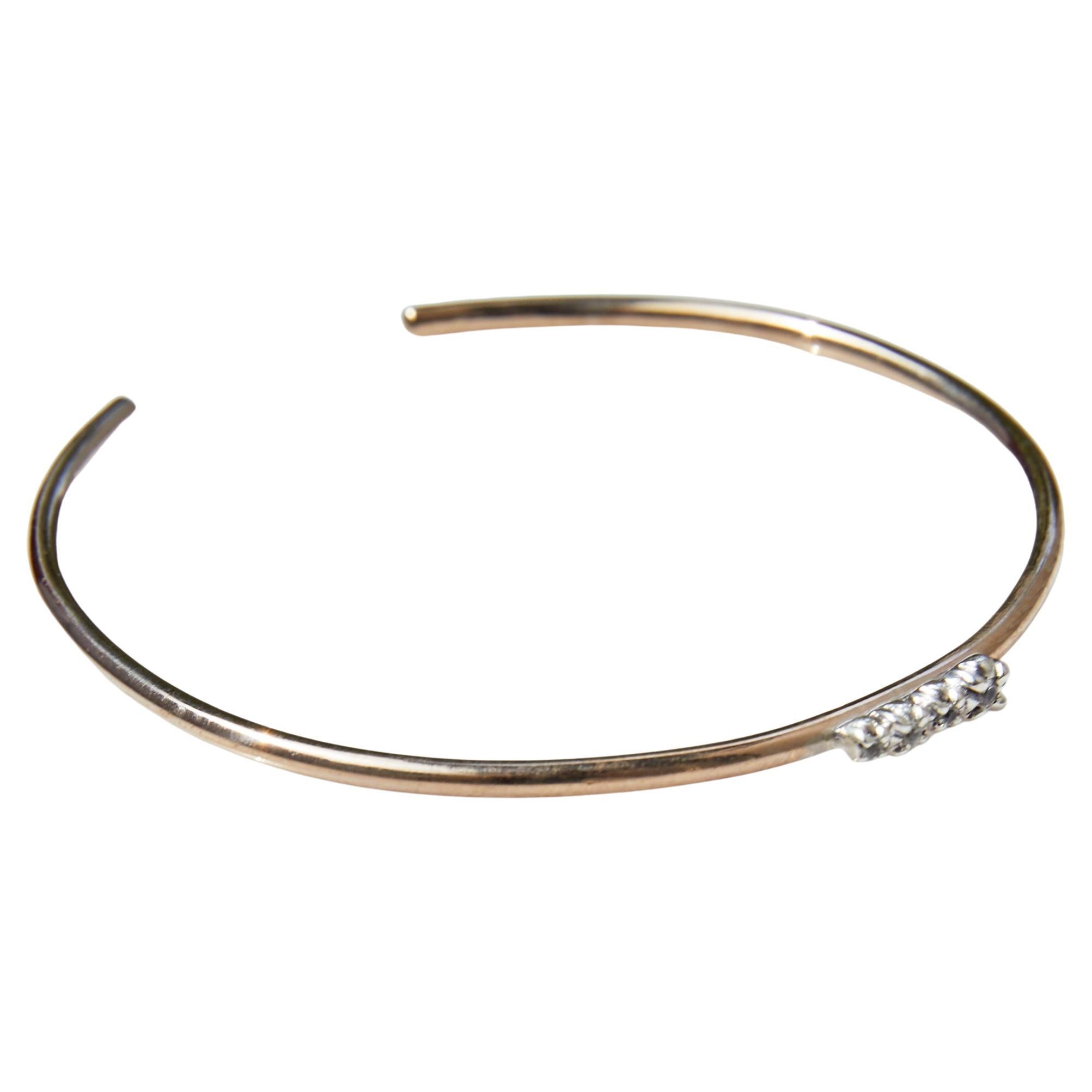 Love Bracelet Sapphire Arm Cuff Bracelet Bronze Silver J Dauphin