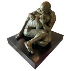 LOVE, Bronze Sculpture by Norma Goldberg Dated 1977