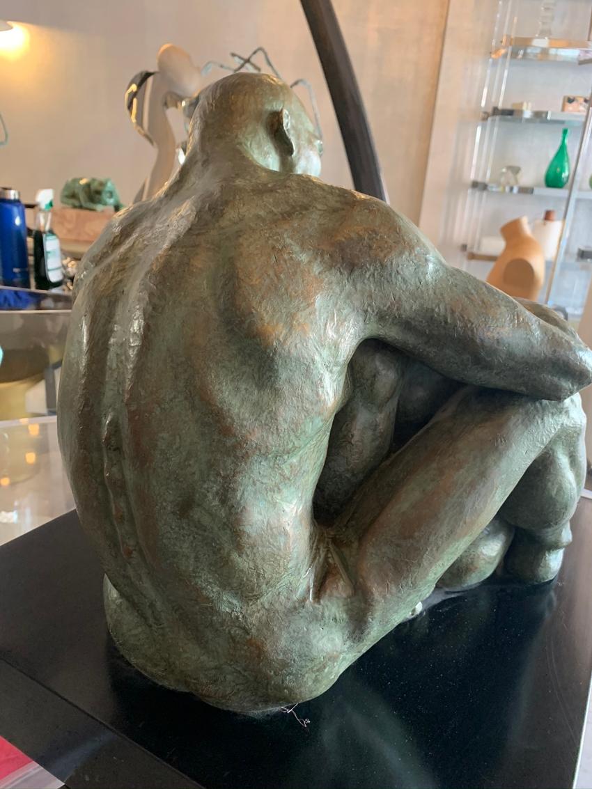 LOVE, Bronze Sculpture by Norma Goldberg Dated 1977 For Sale 4