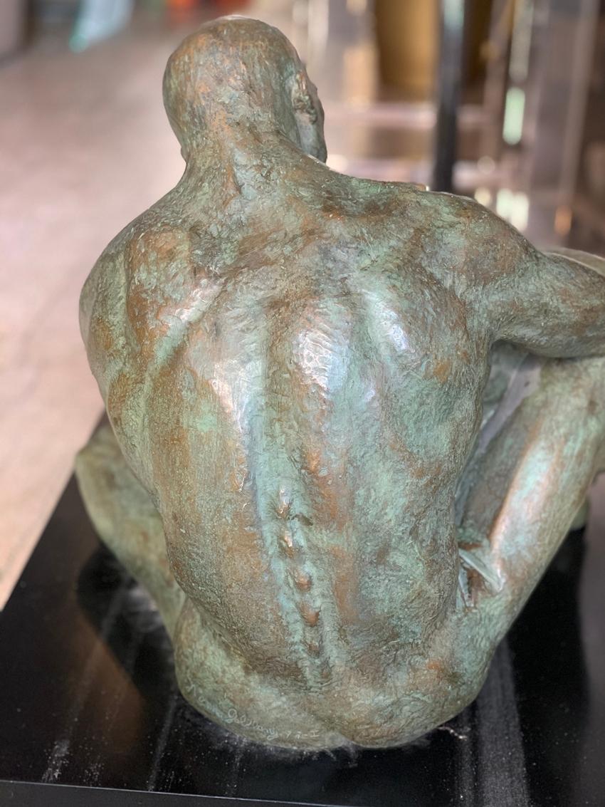LOVE, Bronze Sculpture by Norma Goldberg Dated 1977 For Sale 6