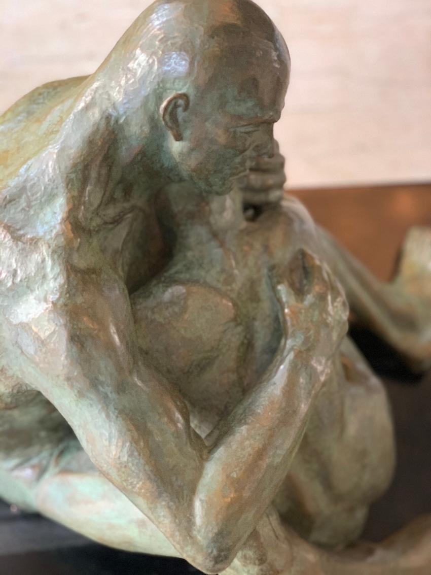 LOVE, Bronze Sculpture by Norma Goldberg Dated 1977 For Sale 9