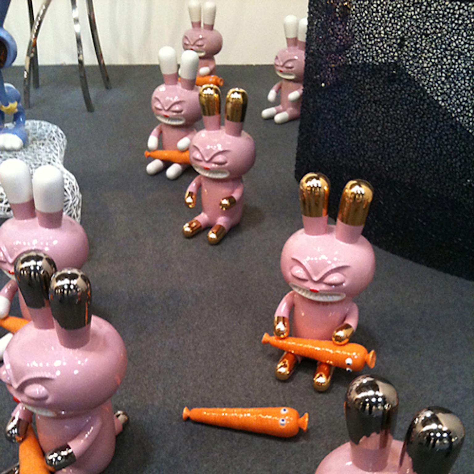 Italian Love Carrot Ceramic Sculpture by Massimo Giacon for Superego Editions, Italy For Sale