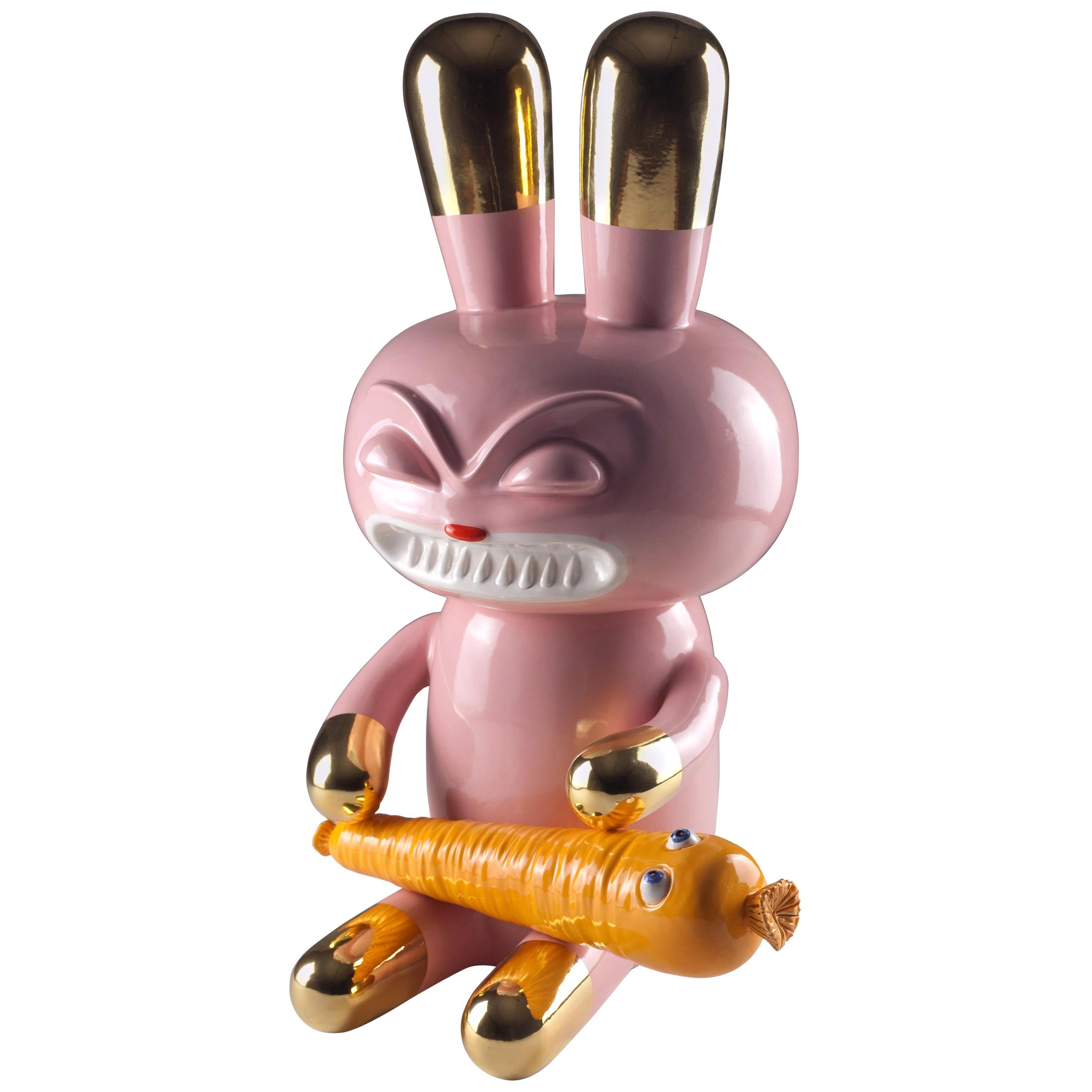 Love Carrot Ceramic Sculpture by Massimo Giacon for Superego Editions, Italy For Sale