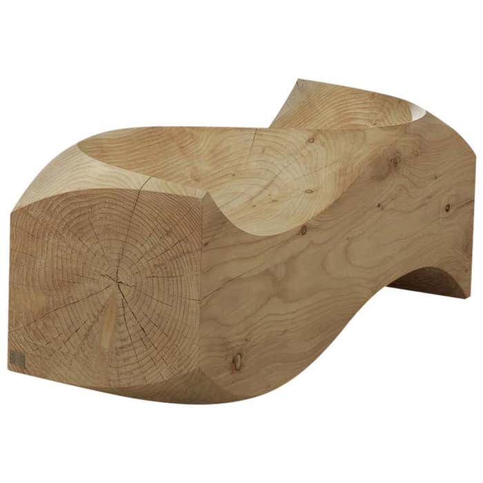Love Seat, Cedar Bench, Designed by Jake Phipps, Made in Italy For Sale ...