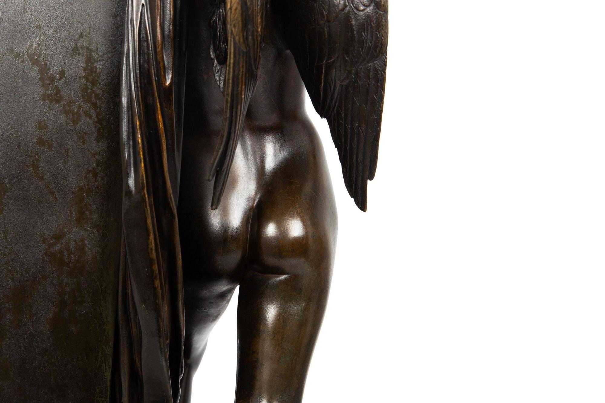 L'amour vainqueur Sculpture française en bronze de Felix Sanzel circa 1870 en vente 4