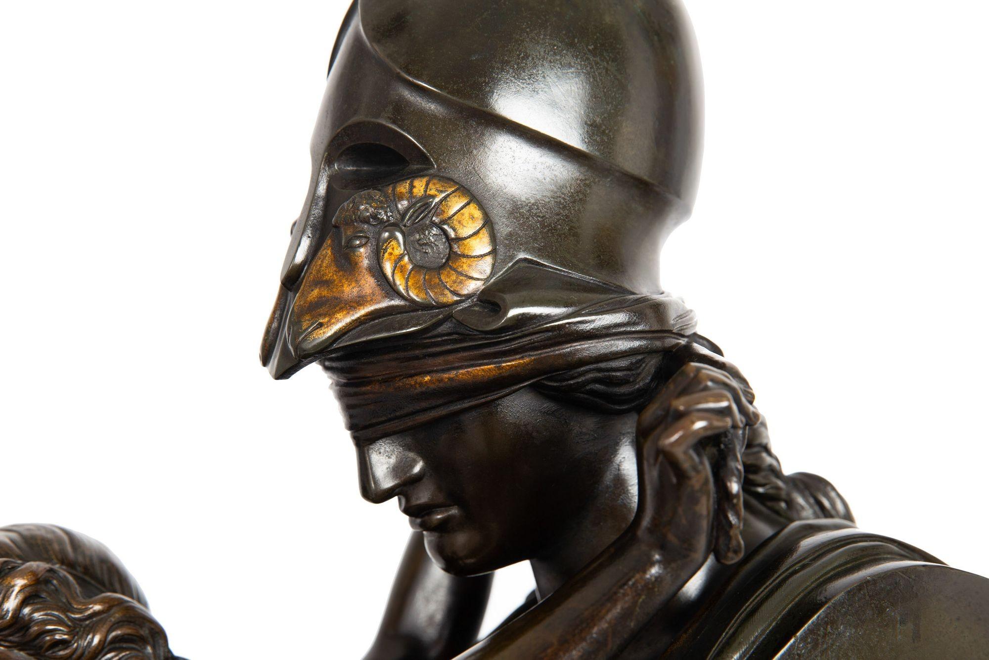 L'amour vainqueur Sculpture française en bronze de Felix Sanzel circa 1870 en vente 9