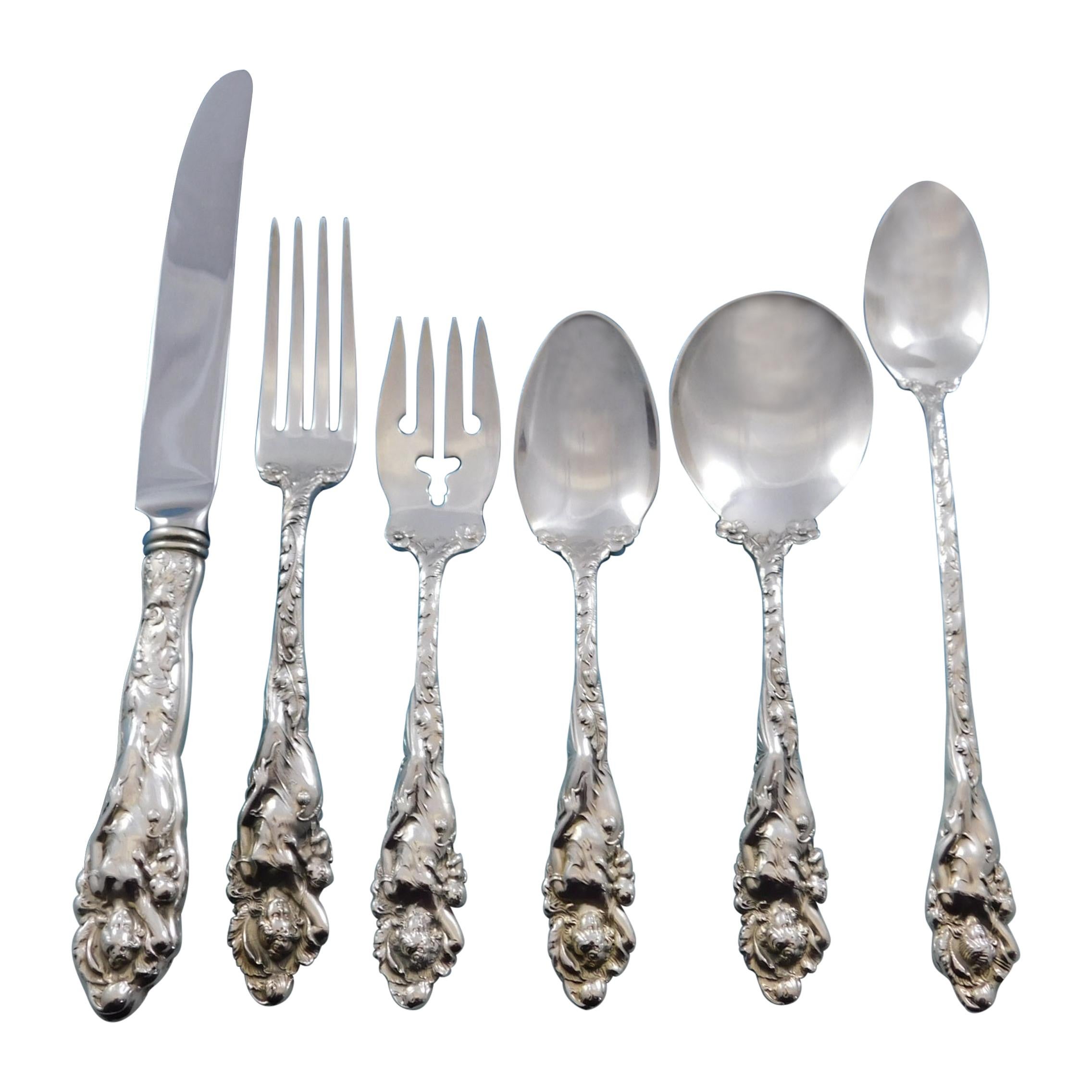 Love Disarmed by Reed and Barton Sterling Silver Flatware Set Service 74 Pcs