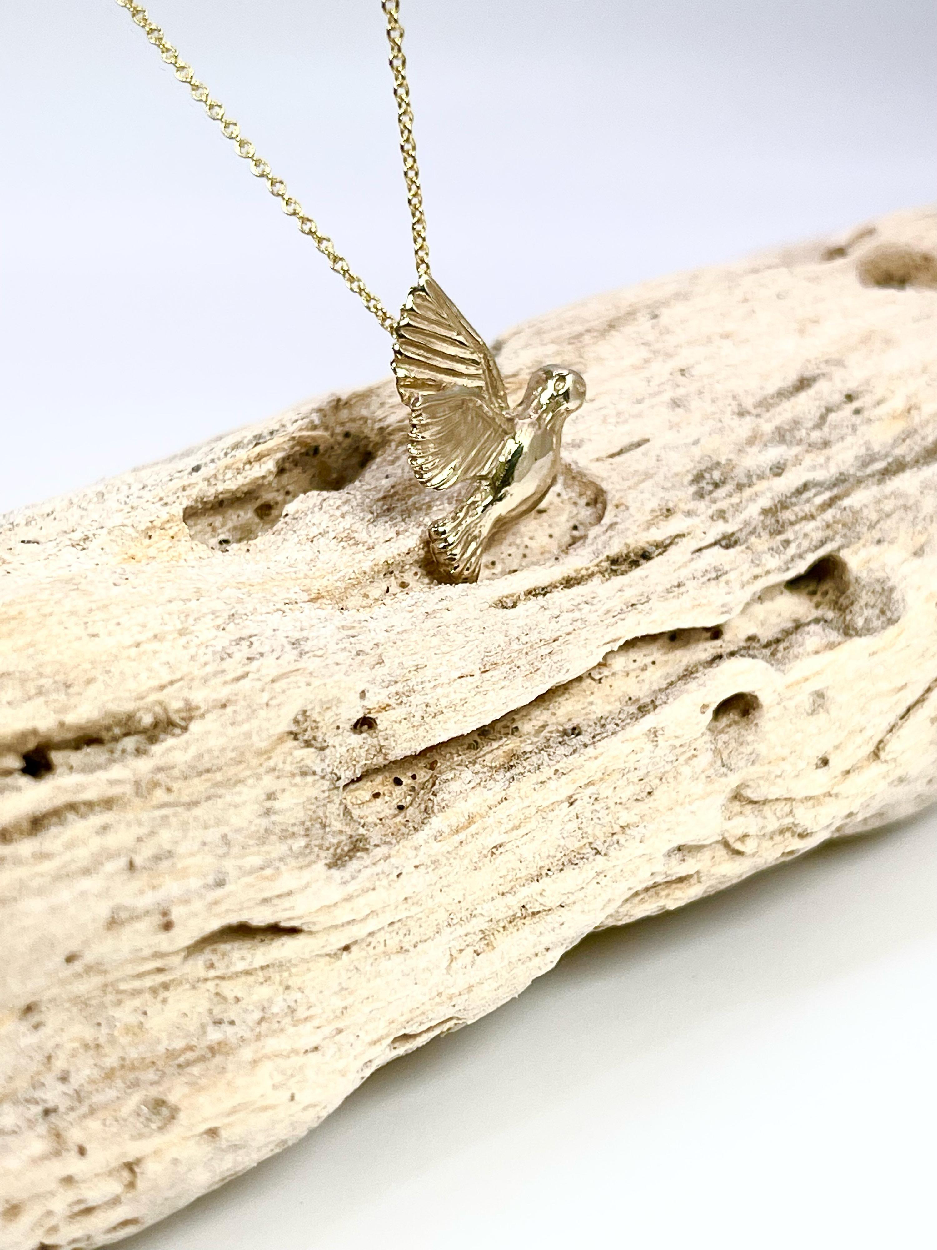 dove necklace gold