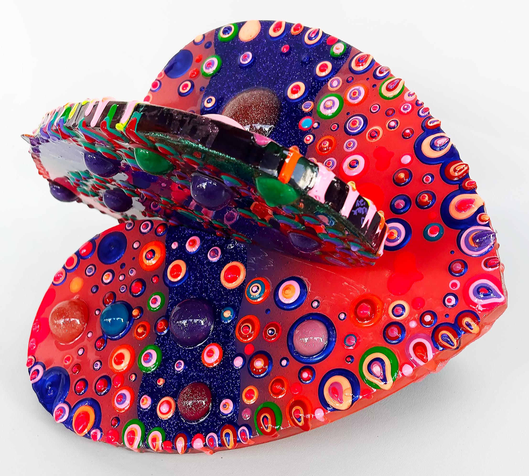 Moulé Amour  Heart Love Sculpture par les Artistics Michael Gitter, Jillian Whelan, 1/1 pièce en vente
