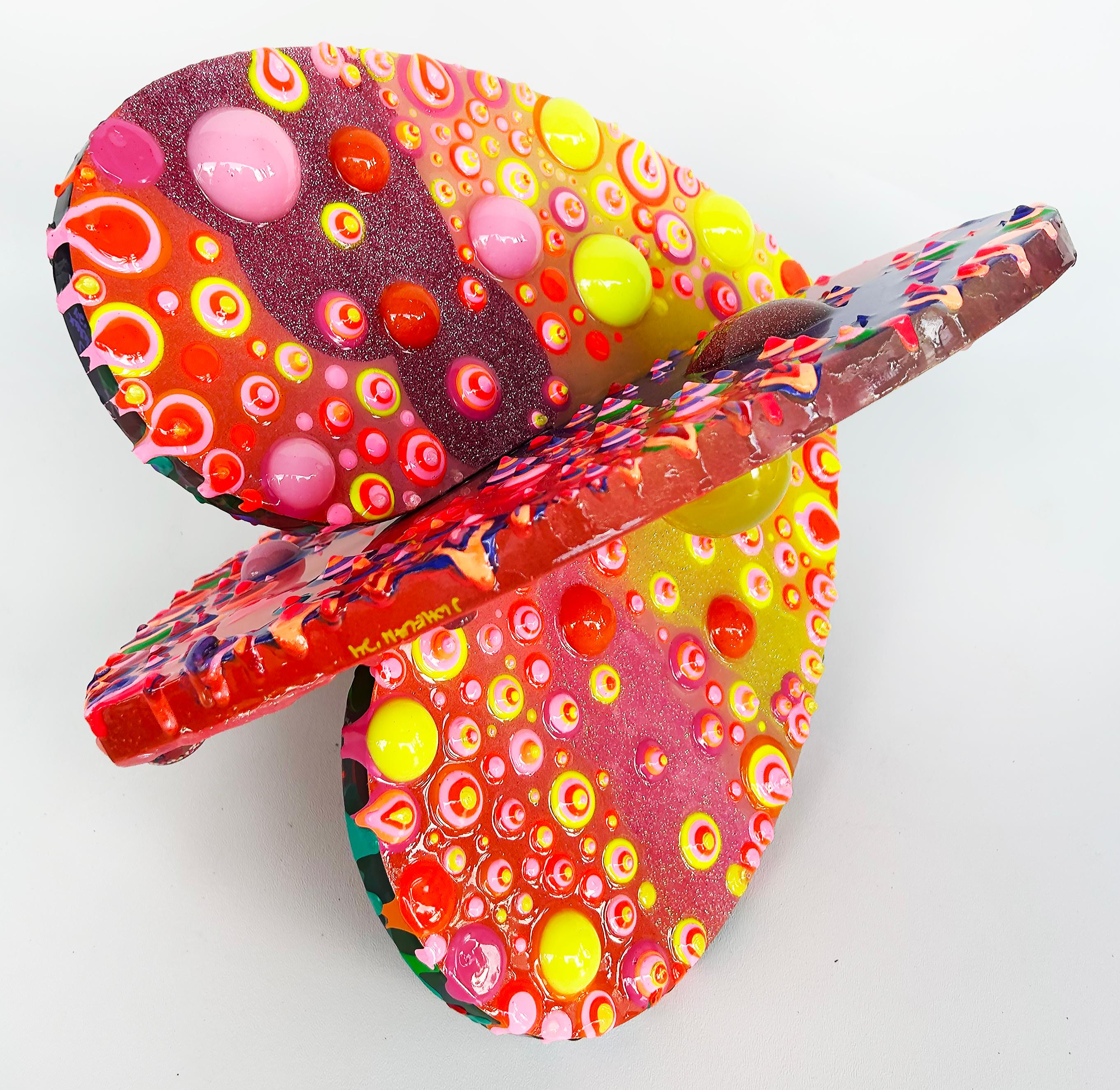Amour  Heart Love Sculpture par les Artistics Michael Gitter, Jillian Whelan, 1/1 pièce Neuf - En vente à Miami, FL