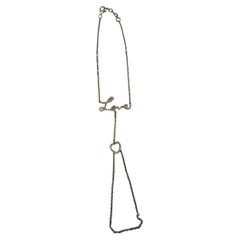 Amor Corazón Romance Romántico Diamante Blanco Oro Blanco 18K Pulsera Mano Dedo
