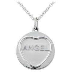 Love Hearts Angel Silver Necklace
