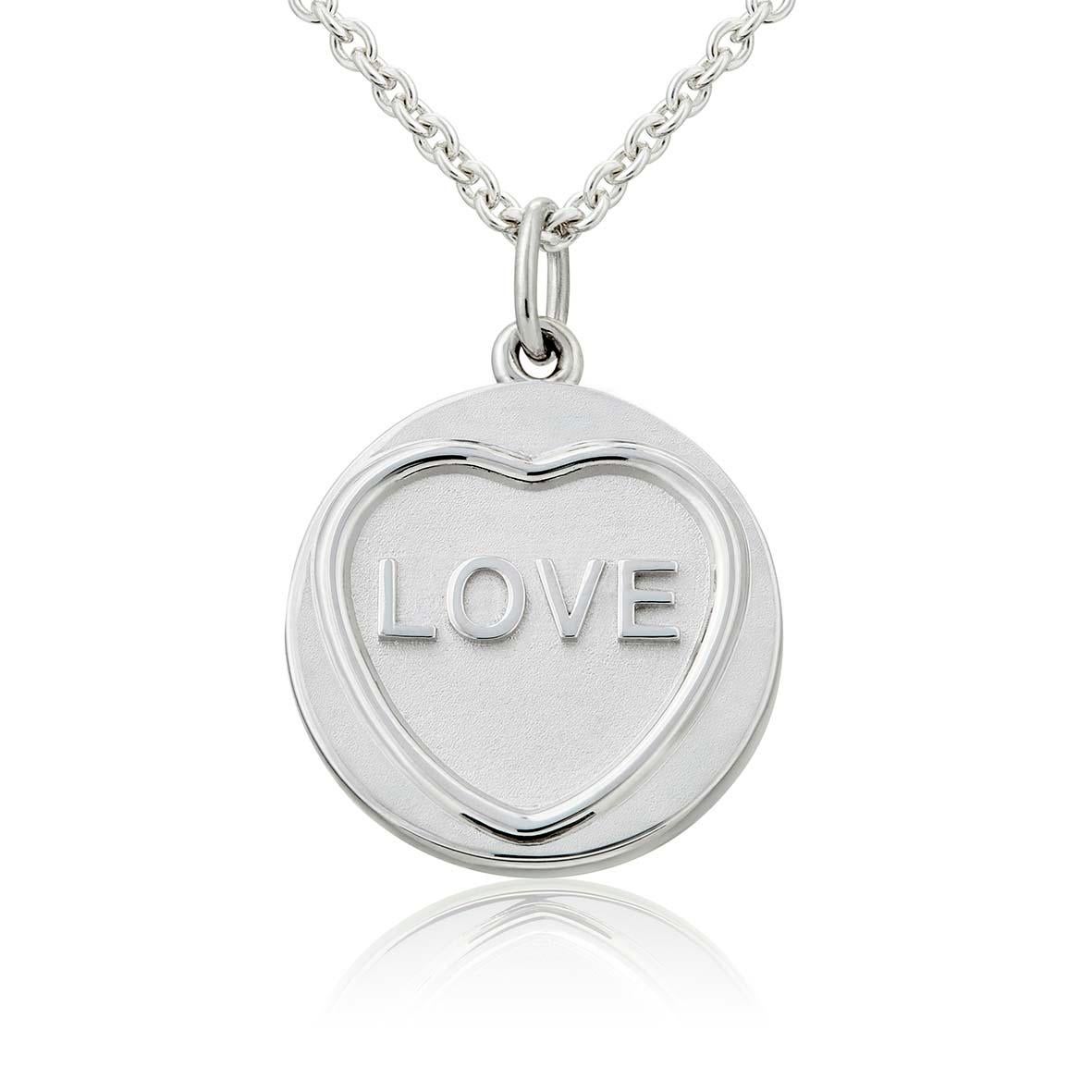 Love Hearts Love Silver Necklace