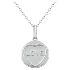 Love Hearts Small Love Silver Necklace