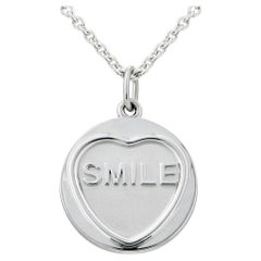 Love Hearts Smile Silver Necklace
