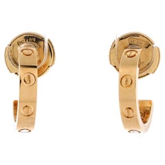 „Love“-Creolen aus 18 Karat Gelbgold, klein