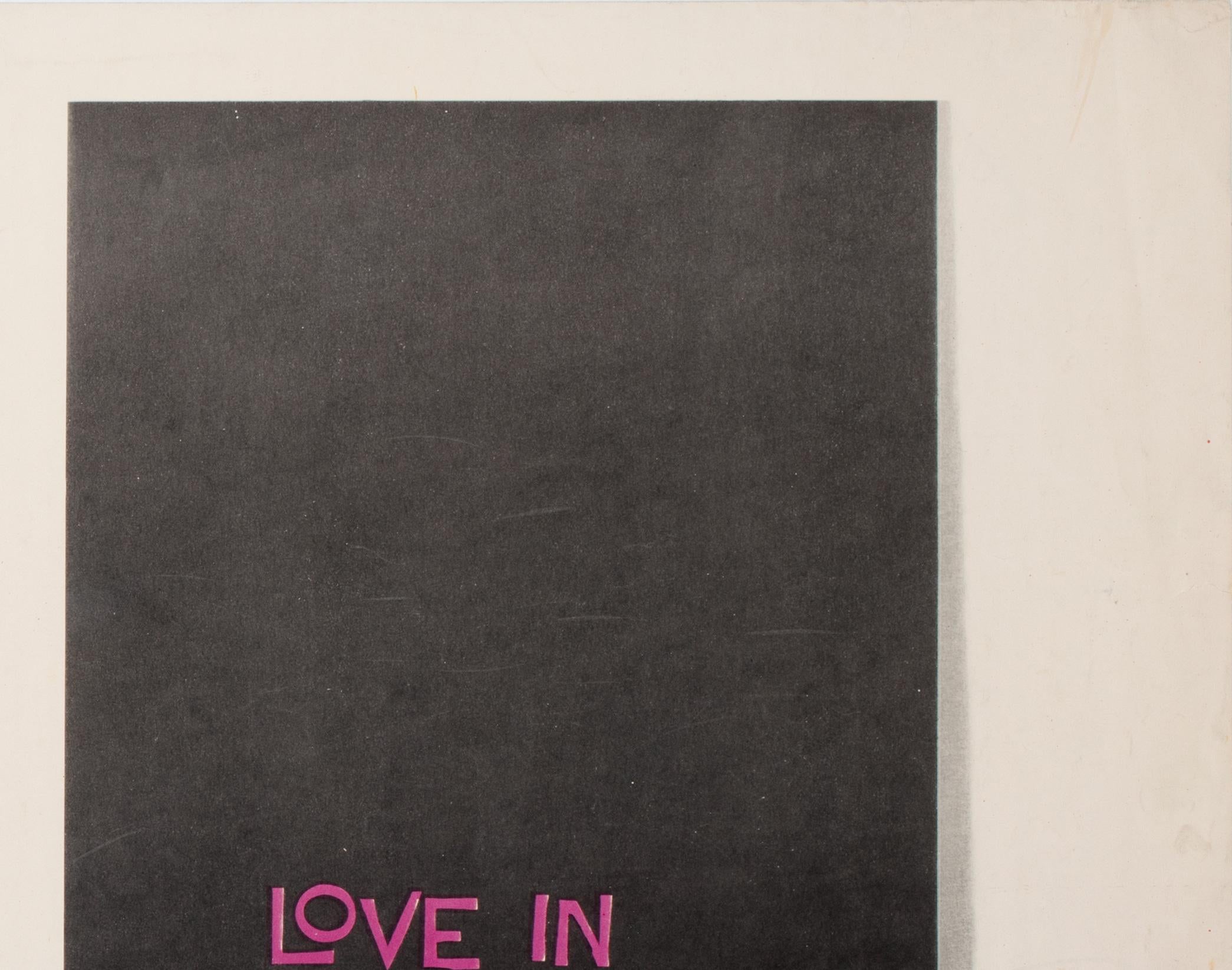 Love in the Afternoon 1957 US 1/2 Sheet Film Poster, Saul Bass In Good Condition For Sale In Bath, Somerset