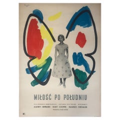Love in the Afternoon by Wojciech Fangor, 1959 Polish Film Poster