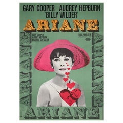 LOVE IN THE AFTERNOON, R1960er Jahre, Ostdeutsches Filmplakat