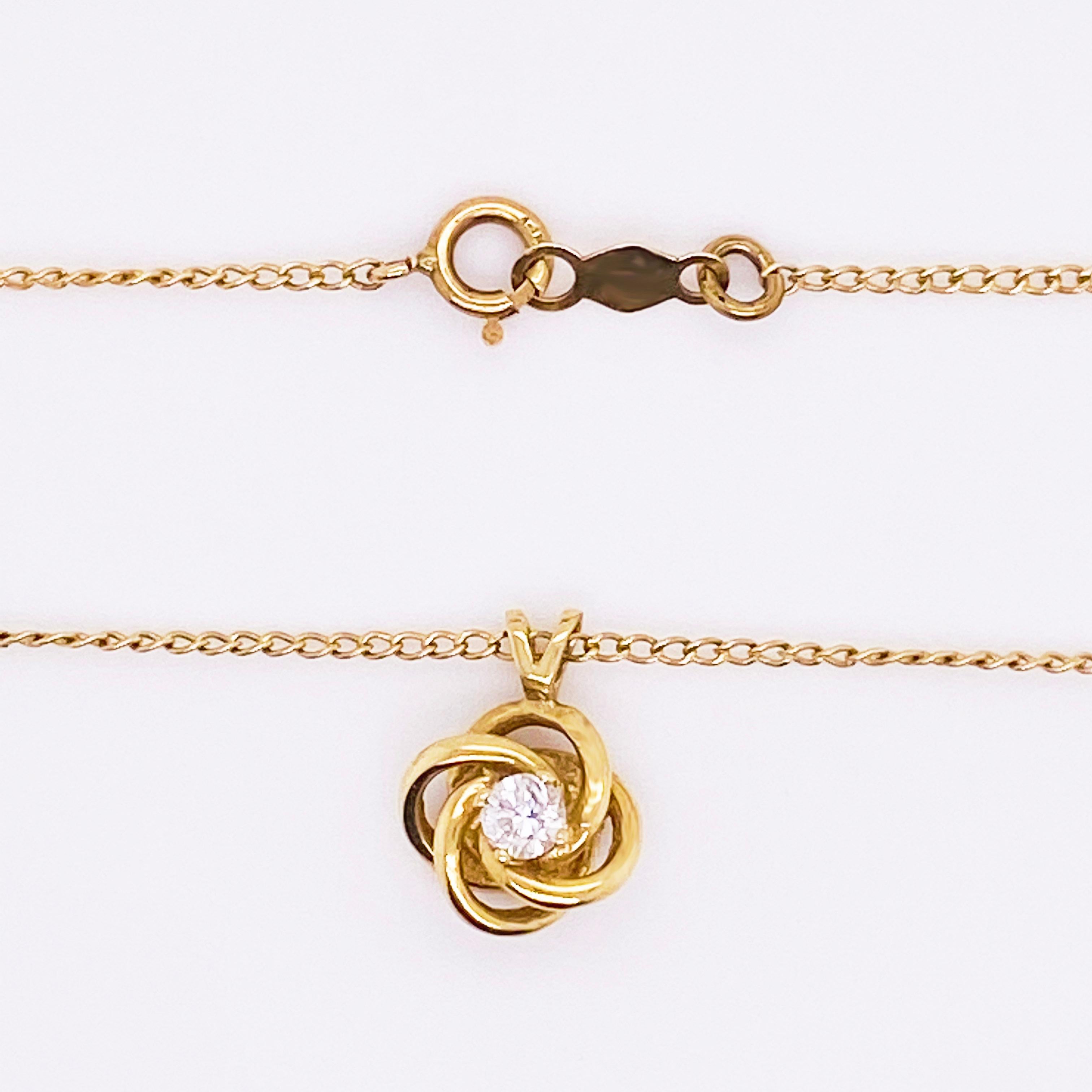 true love knot pendant