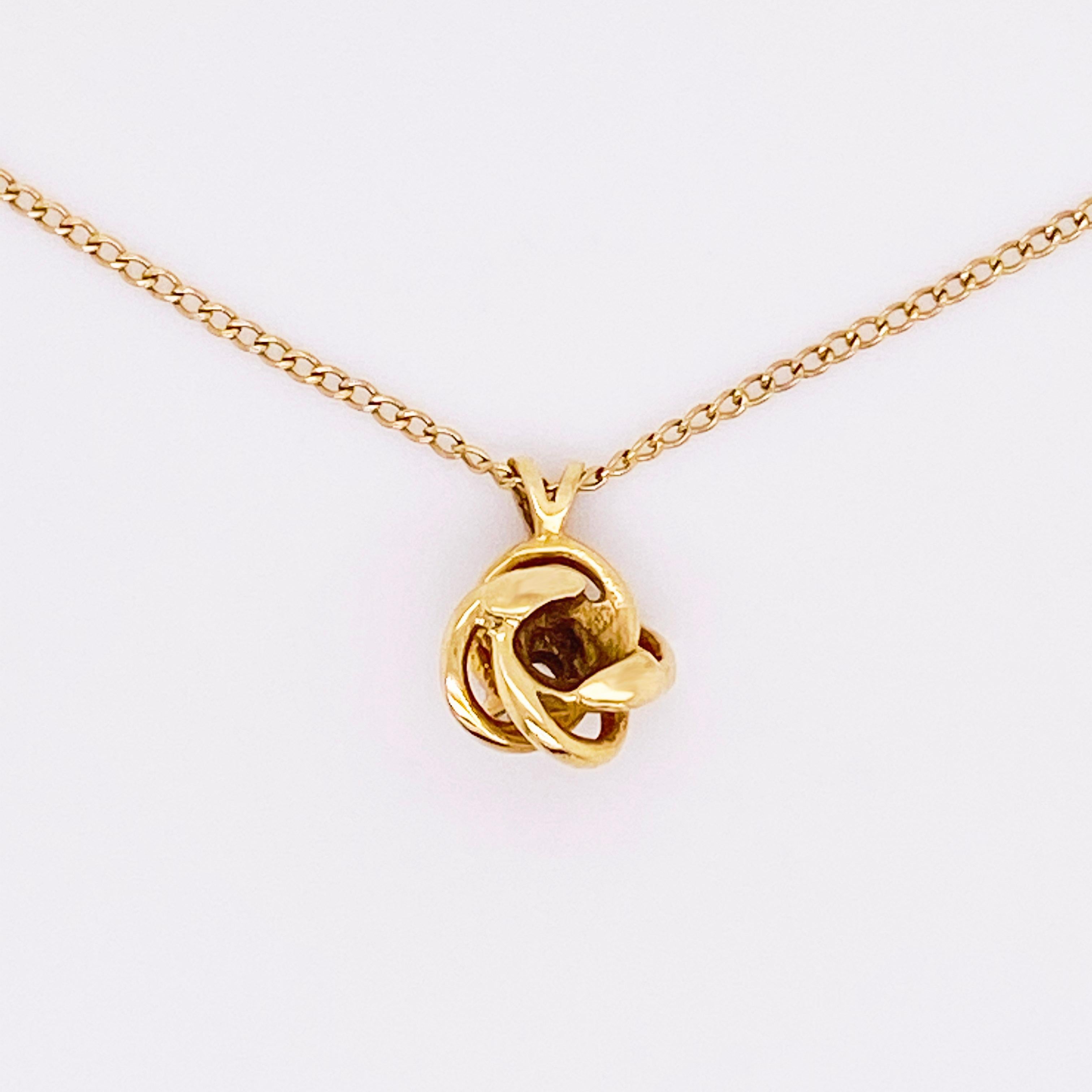 diamond love knot necklace