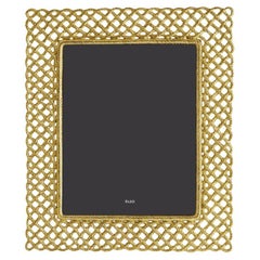 Love Knot Photo Frame in Gold-Tone Metal, Large Size Model.