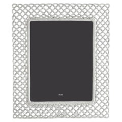 Love Knot Photo Frame in Silver Metal, Large Size Model.