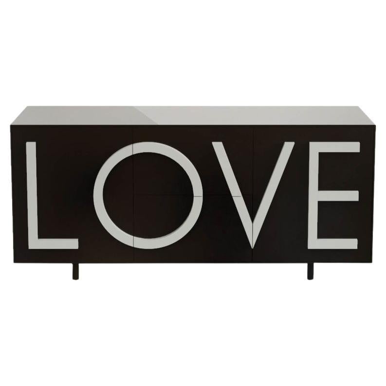 LOVE L183 Traffic Black & Light Grey by Driade For Sale