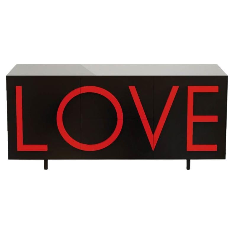 Love L183 Traffic Black & Traffic Red by Driade For Sale