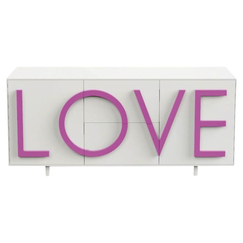 Love L183 Traffic blanc et rose fluo par Driade