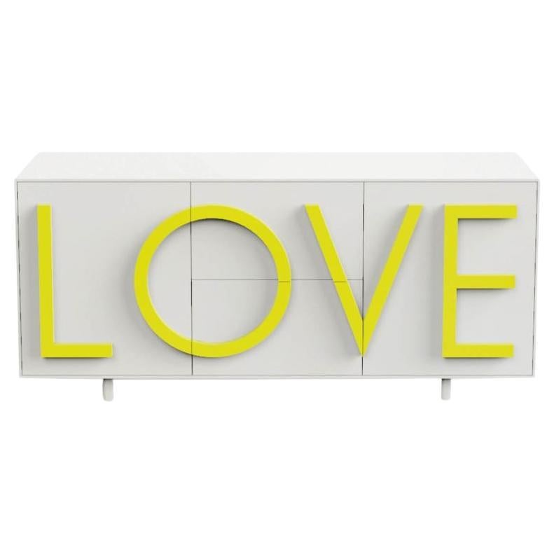 Love L183 Traffic White & Fluo Yellow by Driade For Sale