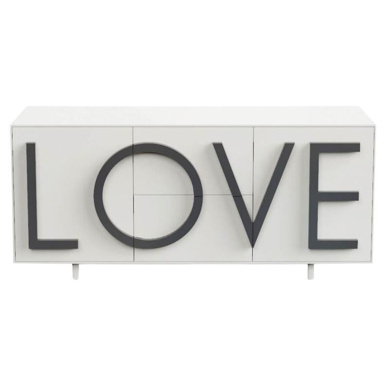 Love L183 Traffic White & Graphite Grey by Driade For Sale