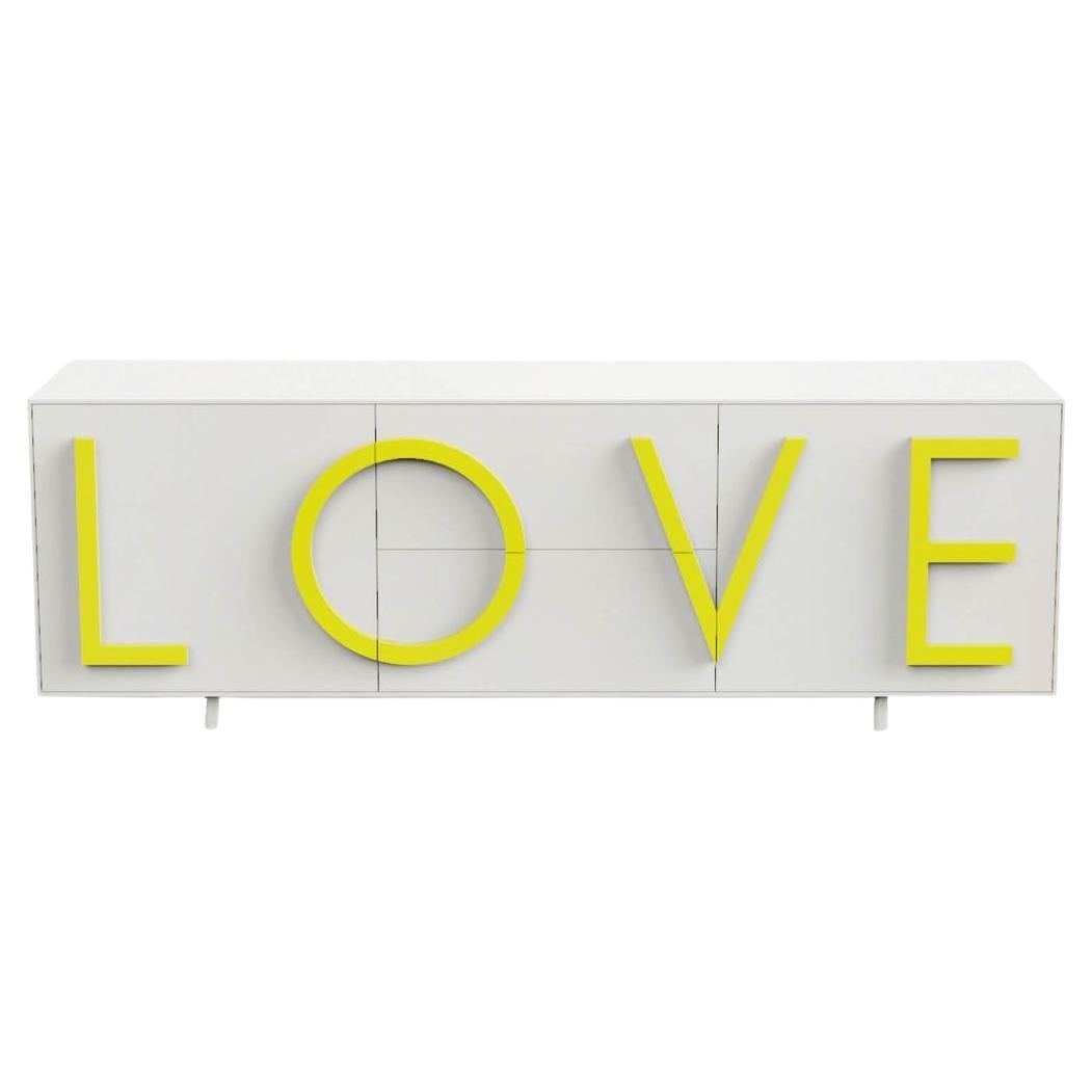 Love L243 Traffic Blanc et jaune fluo par Driade