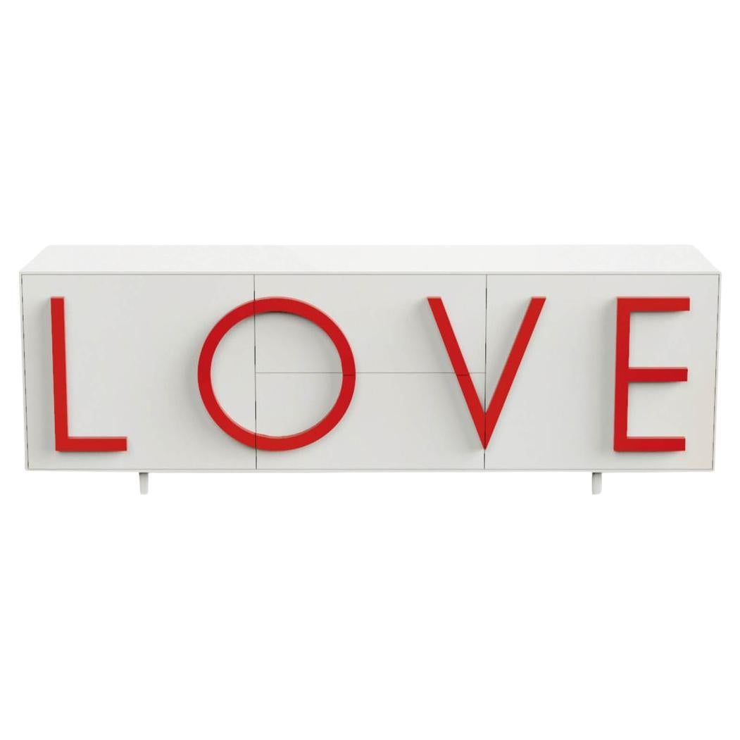 Love L243 Traffic White & Traffic Red by Driade For Sale