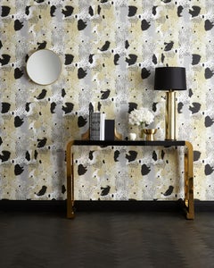 Love Leopard Wallpaper in Caramel by 17 Patterns