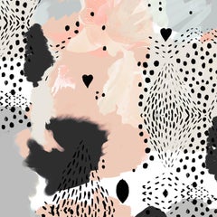 Love Leopard Wallpaper in Peach by 17 Patterns