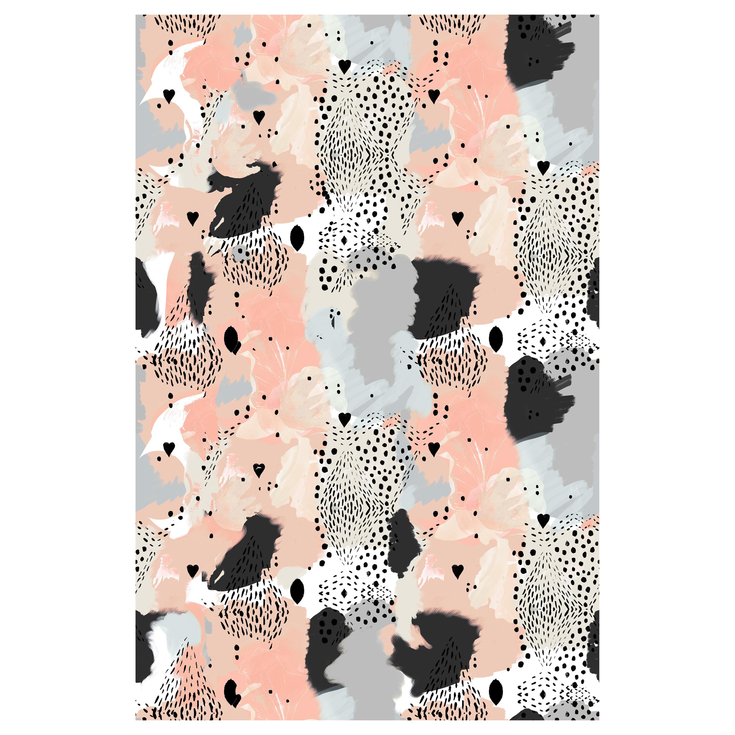 Love Leopard Wallpaper Peach - 17 Patterns