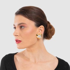 Love Lips Statement Clip on Earrings Crystal