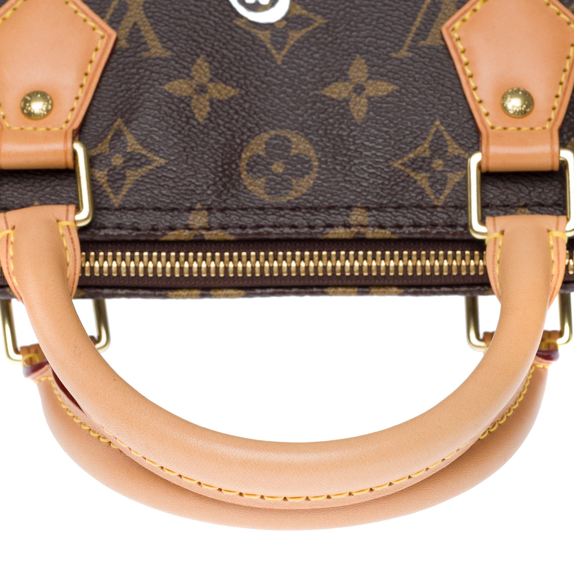 Love Lock Limited Edition Speedy 30 handbag strap in Brown Monogram Canvas, GHW For Sale 5