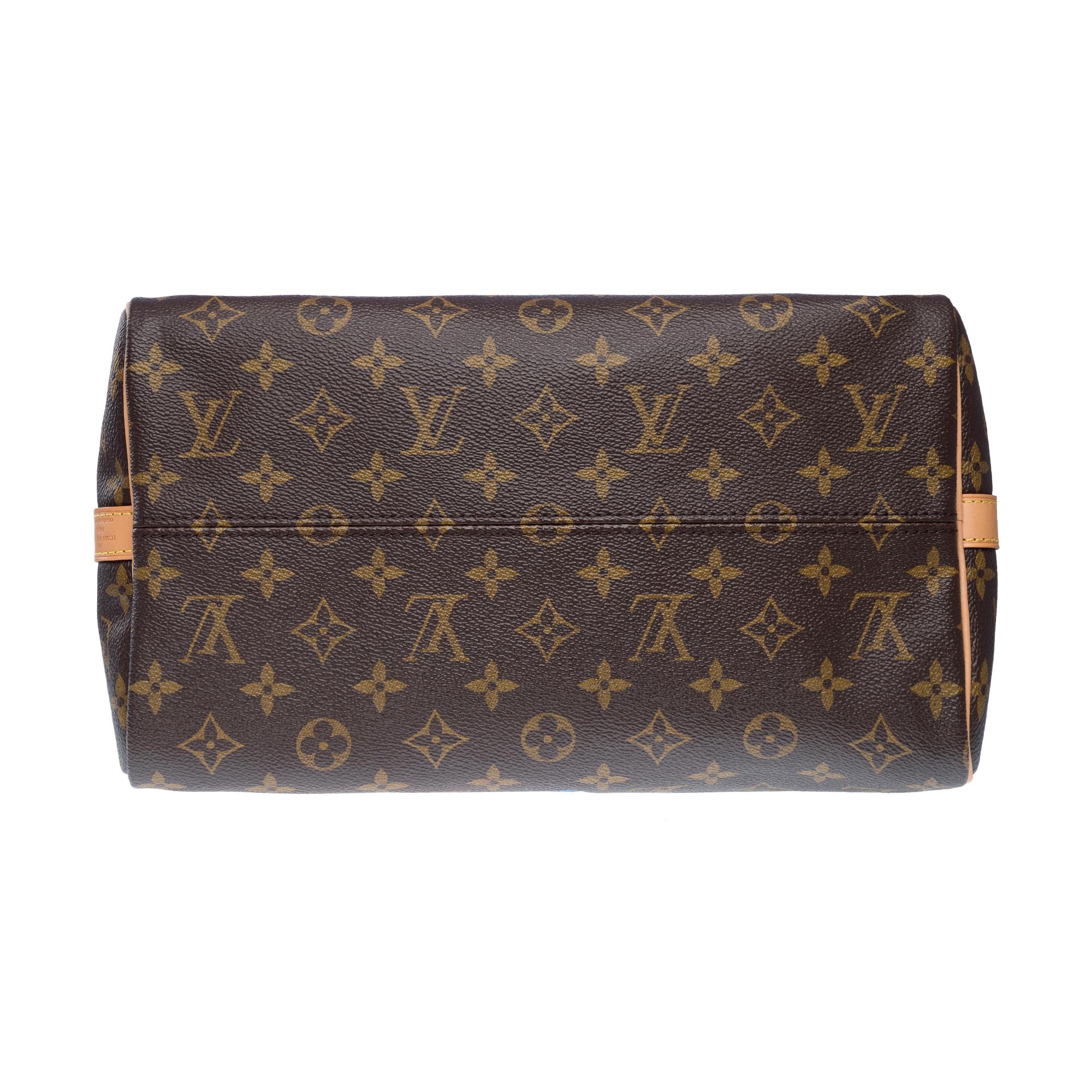 Love Lock Limited Edition Speedy 30 handbag strap in Brown Monogram Canvas, GHW For Sale 6