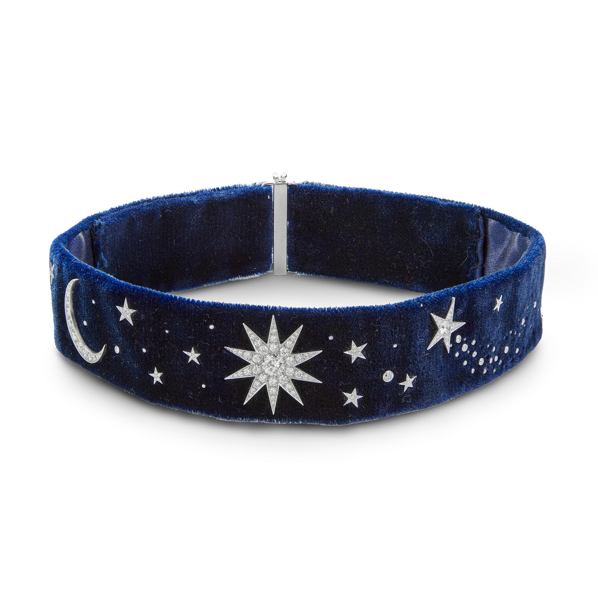 Modern Love, Magic and Night Sky, a Velvet and Diamond Choker